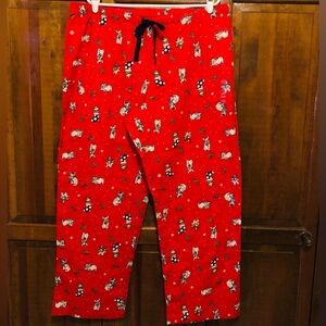 Christmas Plus Size Pajama Bottoms - French Bulldogs, Cotton, Size XXL, NWT